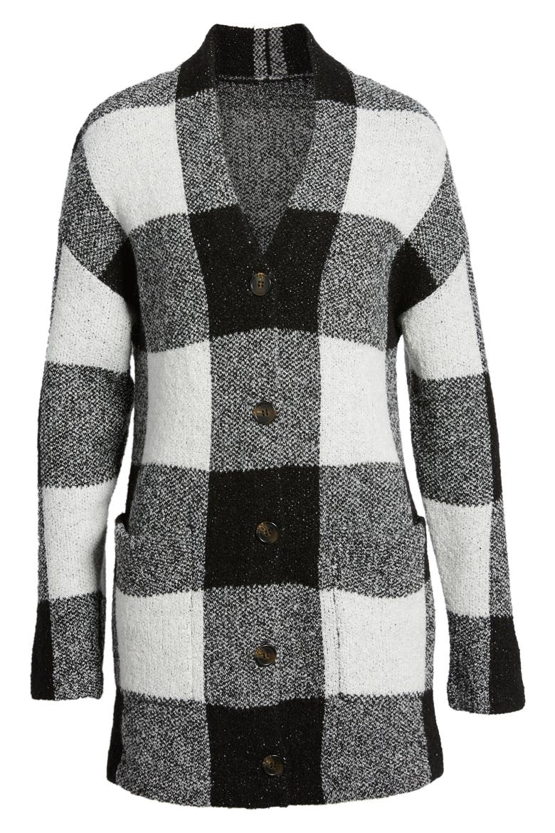 Buffalo Check Cardigan, Alternate, color, STORYTIME