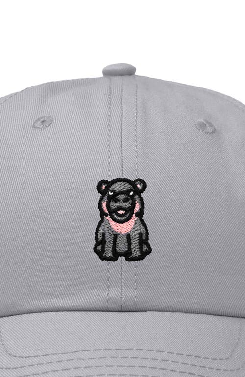 DALIX DALIX HIPPO EMBROIDERED ADJUSTABLE HAT