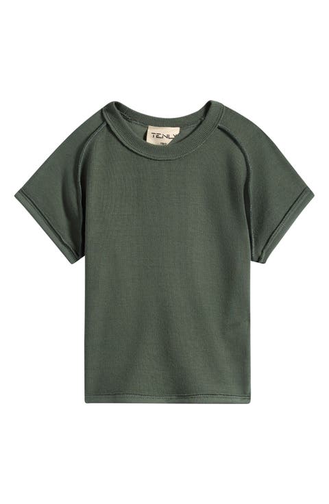 Kids' Rib Cap Sleeve T-Shirt