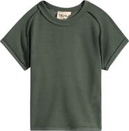 TENLY Kids' Rib Cap Sleeve T-Shirt