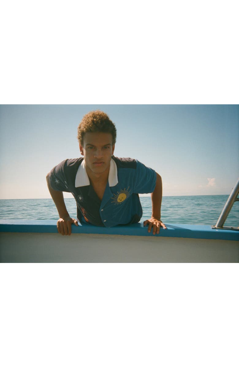 Tombolo 'Rocket Lobster' Cabana, Alternate, color, Blue