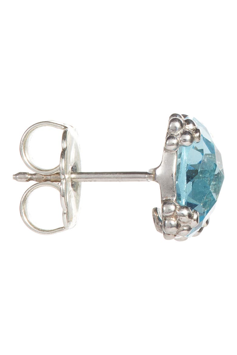 Cluster Topaz Stud Earrings, Alternate, color, BLUE TOPAZ