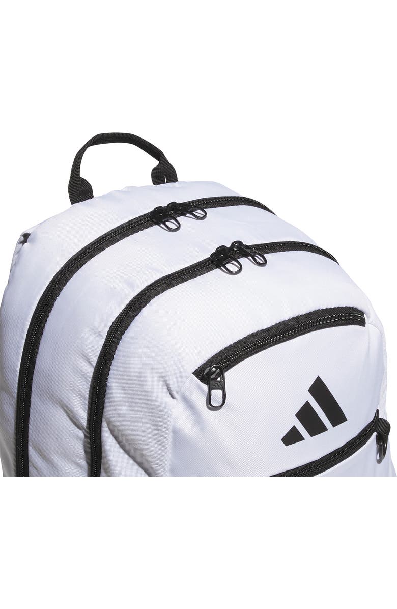 adidas Kids' Striker 3 Backpack, Alternate, color, White / Black