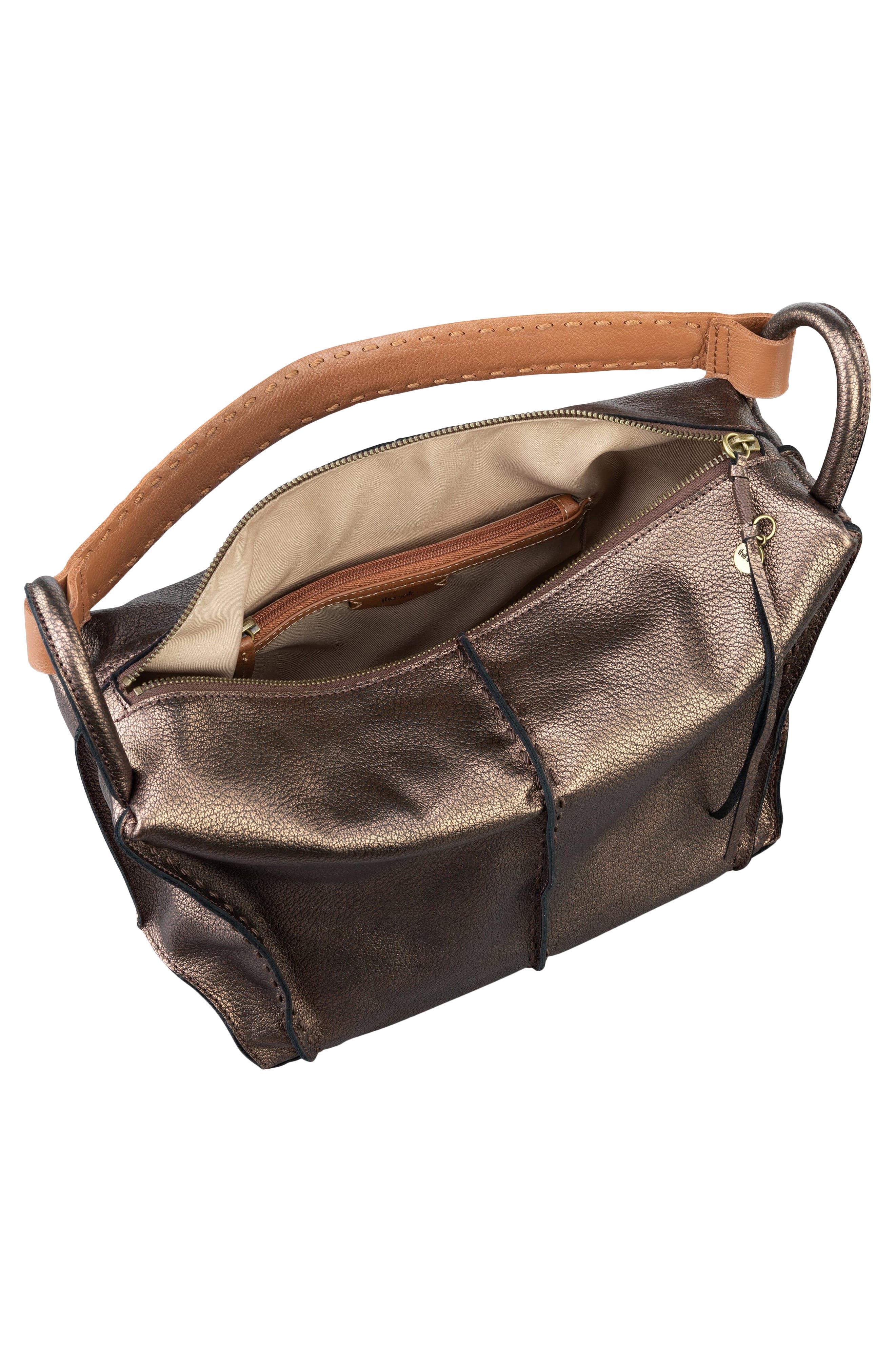 The Sak Los Feliz Hobo Leather Bag, Alternate, color, Bronze