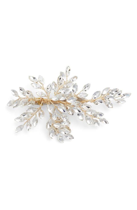 Sahara Crystal Leaf Bendable Hair Clip