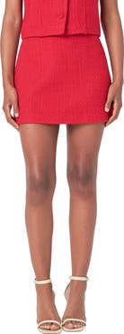 Endless Rose Tweed Miniskirt