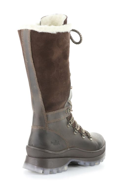 Bos. & Co. Dell Waterproof Wool Faux Shearling Lined Boot In Brown