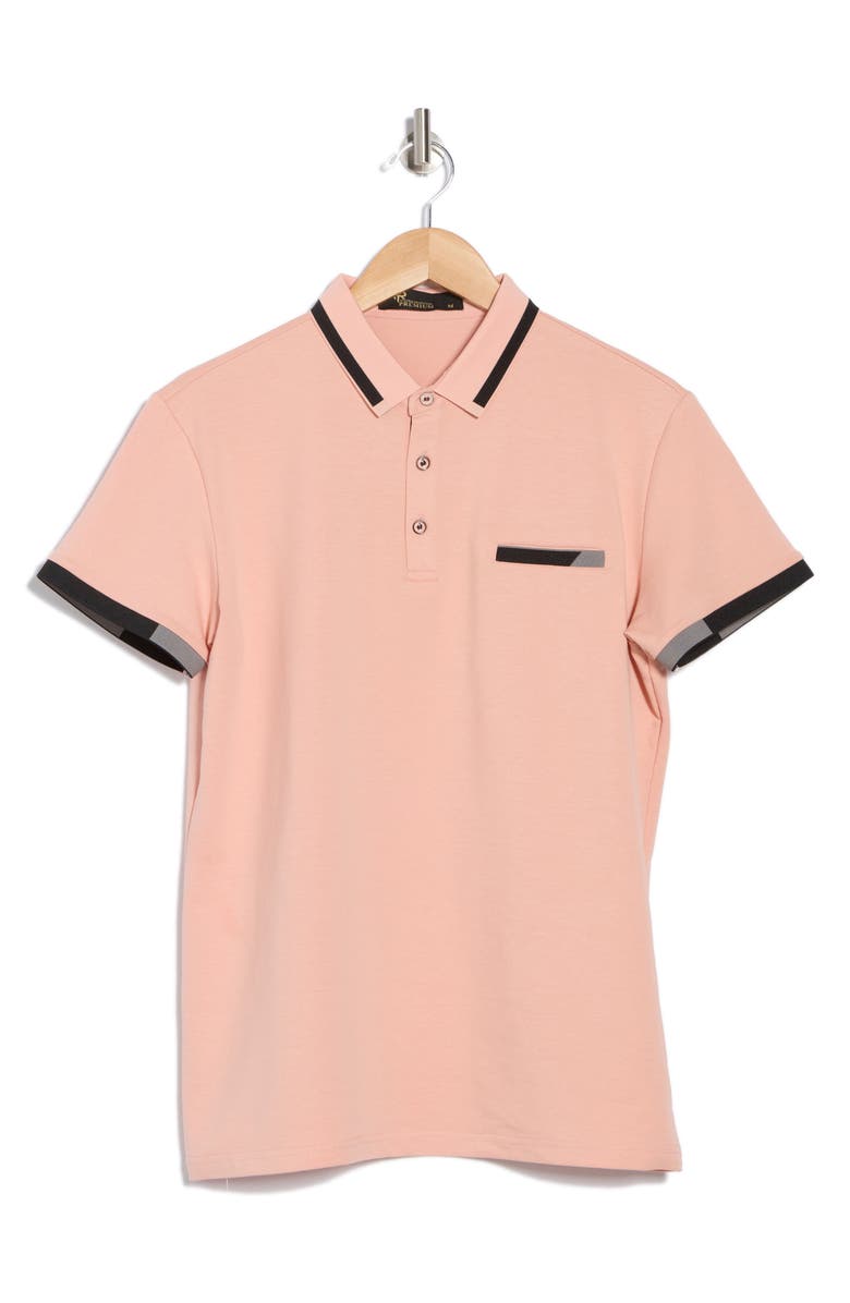 T.R. PREMIUM Slim Fit Stretch Polo, Alternate, color, Dusty Pink