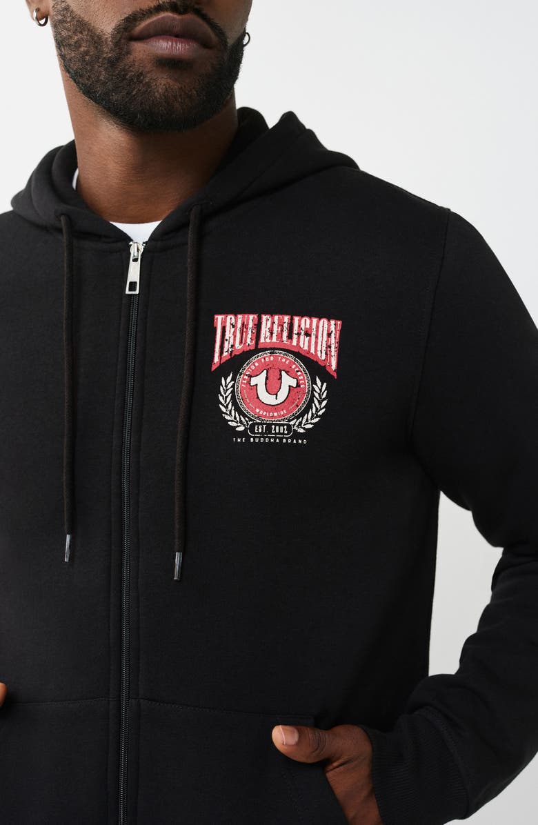 True Religion Zip Hoodie, Alternate, color, 
