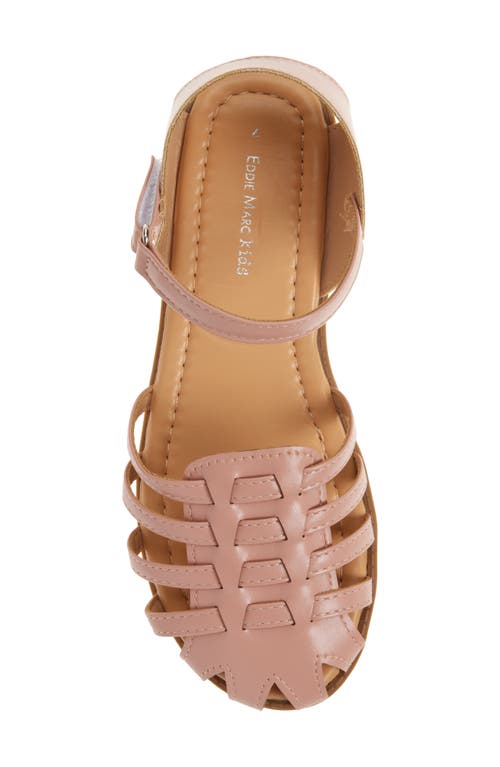 Extreme By Eddie Marc Kids' Basket Weave Sandal In Pink