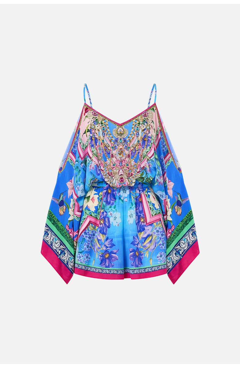 Camilla Drop Shoulder Playsuit Spirit Of Santa Maria, Alternate, color, Spirit Of Santa Maria