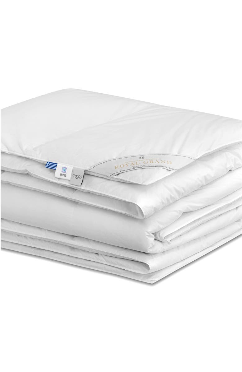 Togas Royal Grand goose down comforter, Alternate, color, White
