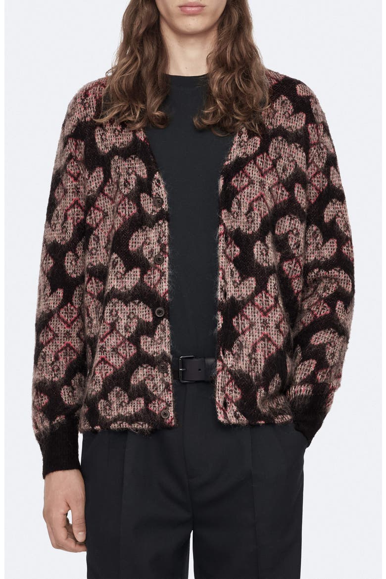 Galactic Cardigan, Main, color, BLACK/ STONE GREY