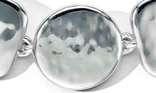 Ippolita Sterling Silver 925 Classico Hammered Surface Link Bracelet In Silver