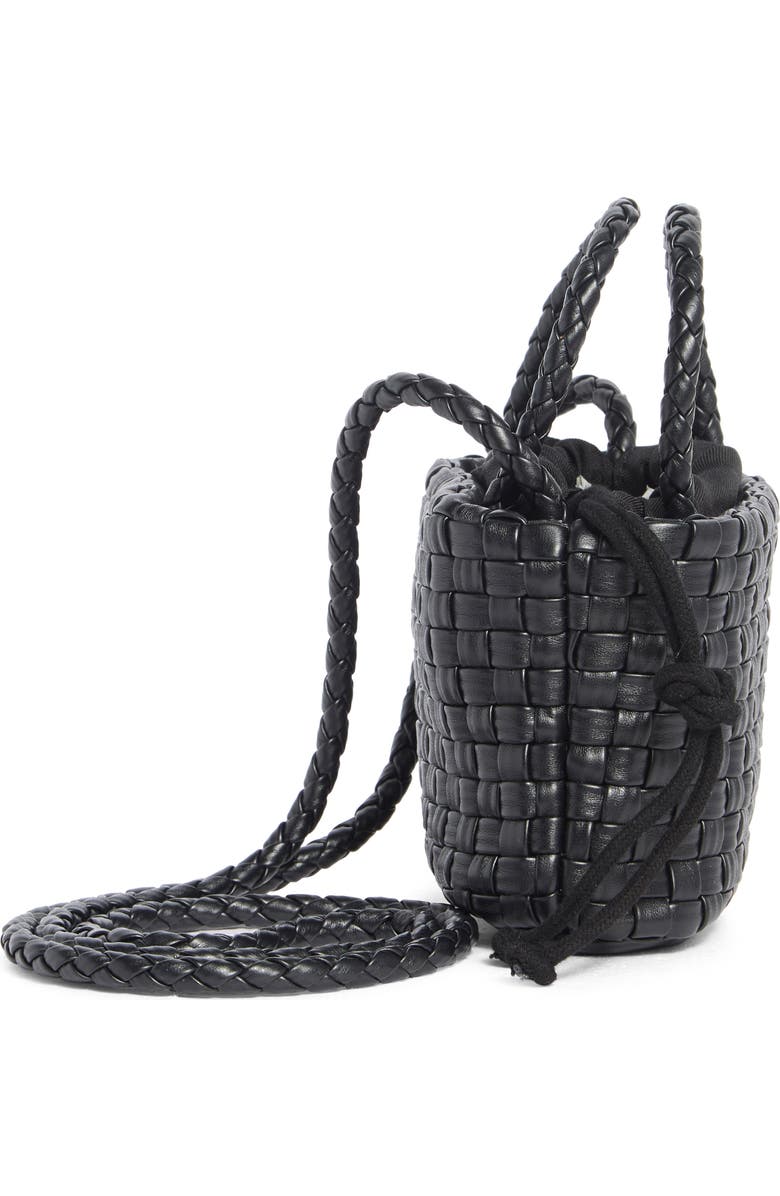 URBAN EXPRESSIONS HANDBAGS Mini Woven Crossbody Bag, Alternate, color, Black