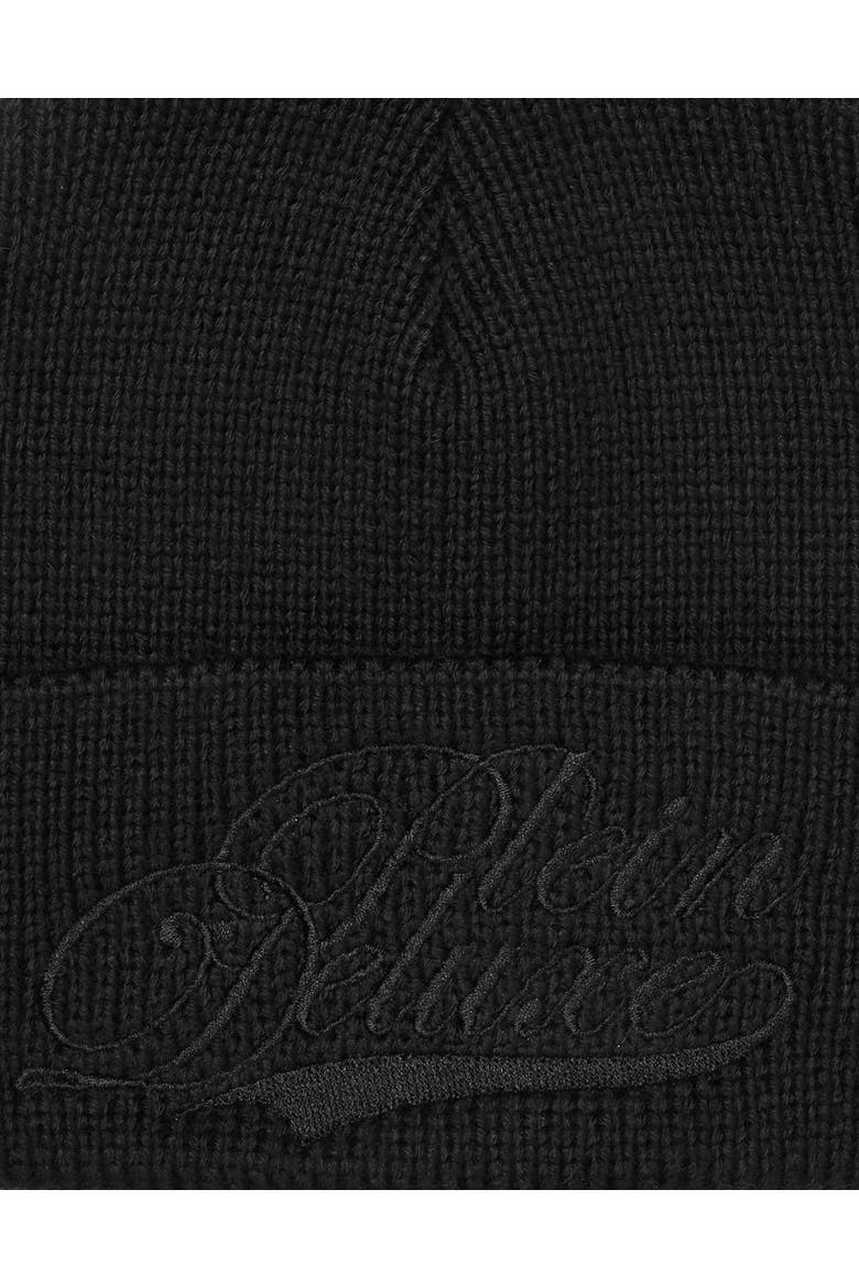 Beanie Hat Plein Deluxe Unisex, Alternate, color, black