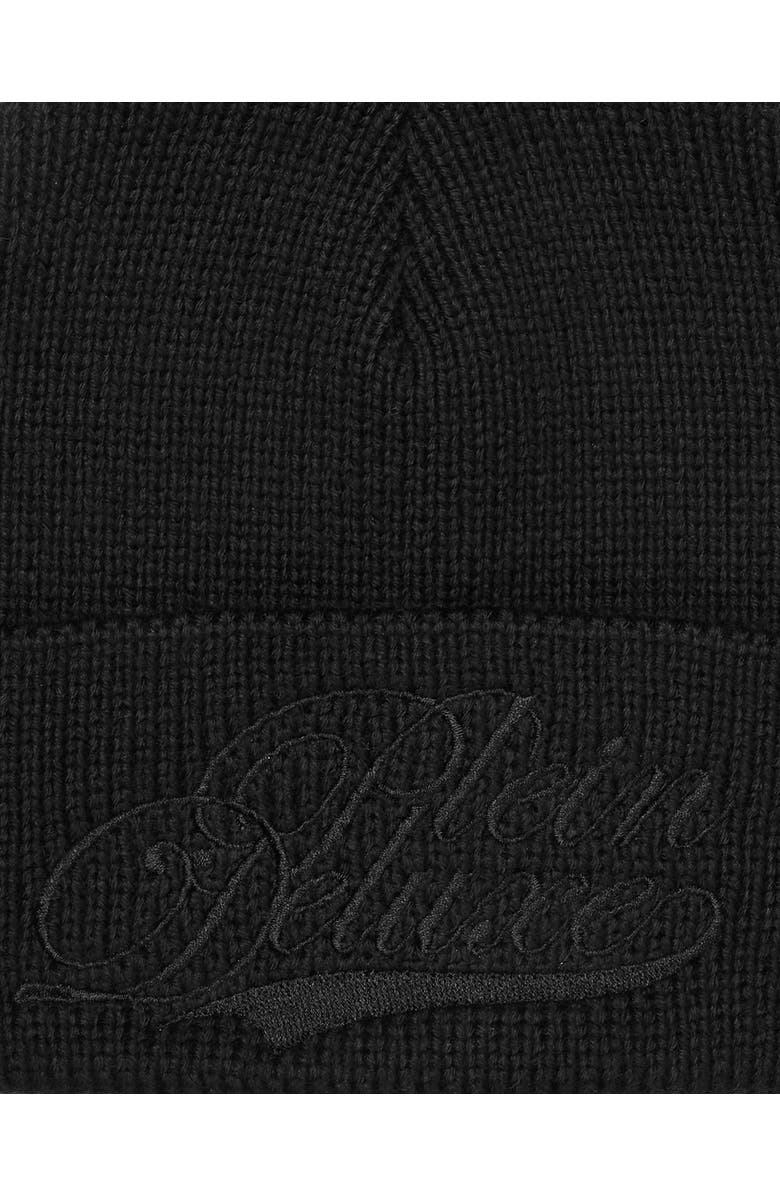 PHILIPP PLEIN Beanie Hat Plein Deluxe Unisex, Alternate, color, Black