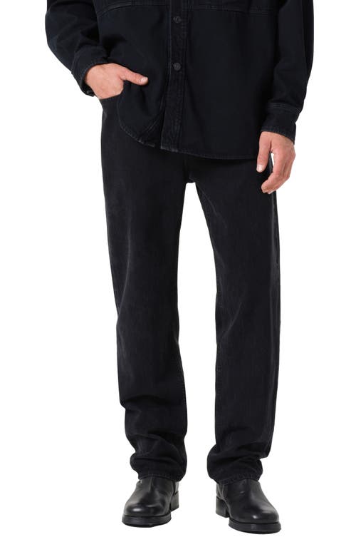 Agolde Waldon Relaxed Fit Straight Leg Jeans In Kember Black In Kember