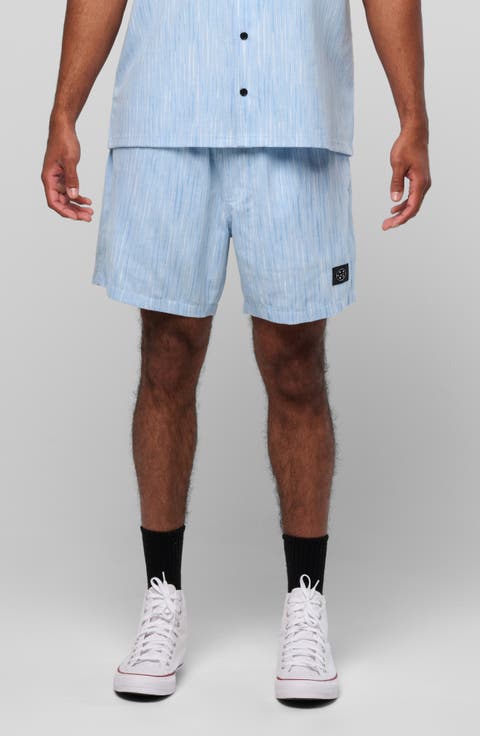 Echo Walk Linen & Cotton Drawstring Shorts