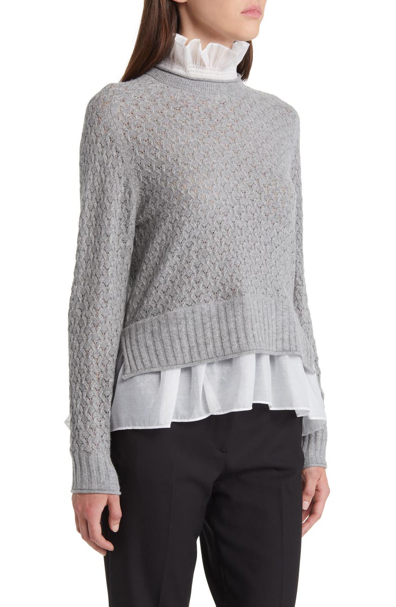 Ted Baker London Holina Sweater & Mock Neck Shirt Set, Alternate, color, 