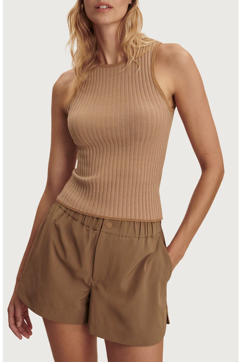 Hanson Rib Knit Tank, Main, color, MID TAN
