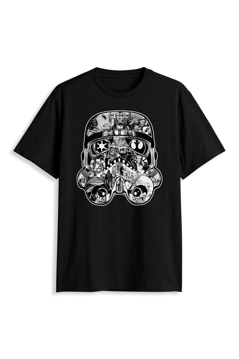 Big & Tall Star Wars Trooper Story Graphic Tee, Alternate, color, BLACK