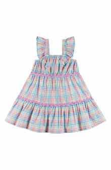 Andy & Evan Kids' Plaid Tiered Dress