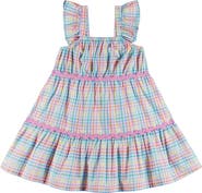 Andy & Evan Kids' Plaid Tiered Dress