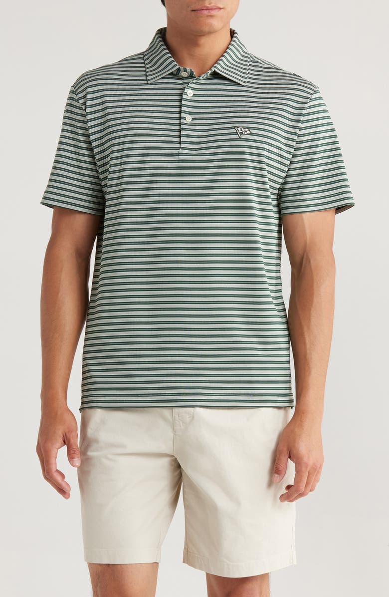 Quiet Golf Randolph Stripe Piqué Golf Polo, Main, color,