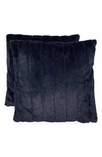 KARL LAGERFELD Set of 2 Faux Fur Accent Pillows