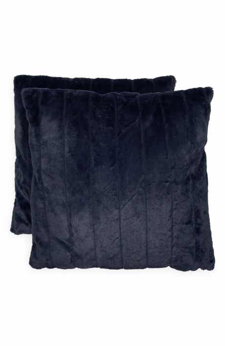 KARL LAGERFELD Set of 2 Faux Fur Accent Pillows