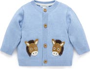 Purebaby Fiesta Friends Knit Cardigan Boys