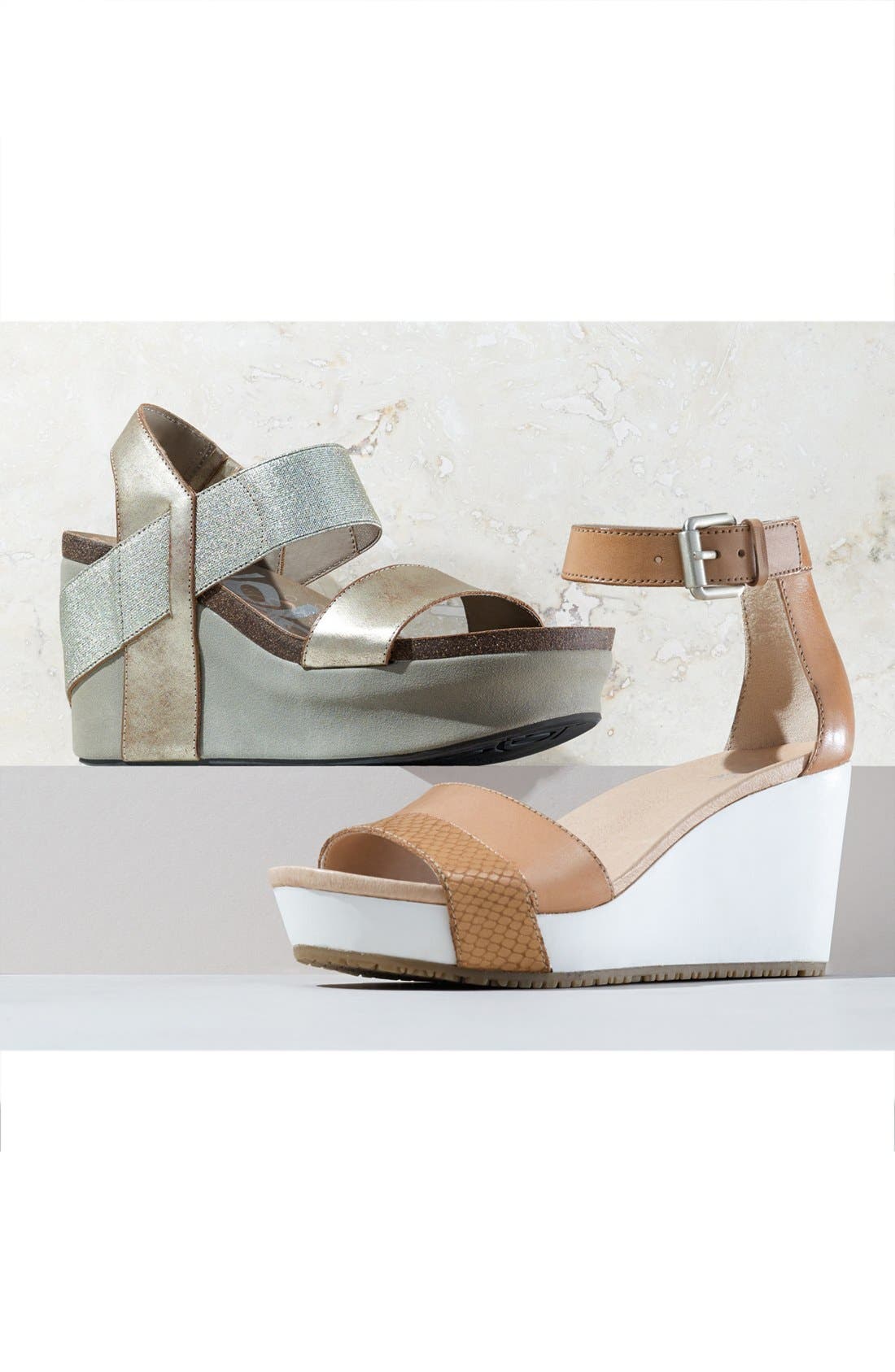 'Bushnell' Wedge Sandal, Alternate, color, BLACK JUTE / CALF HAIR