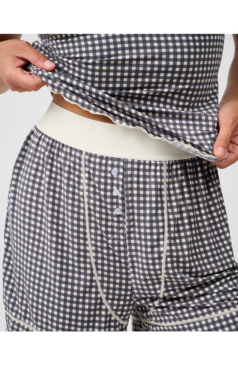 WeWoreWhat Boxer Short, Alternate, color, Antiq Wht/Black