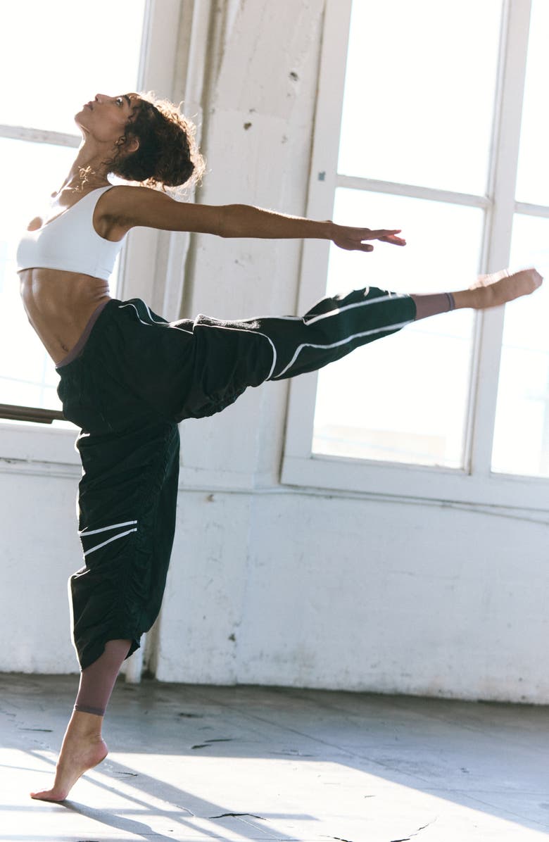 Free People FP Movement Track Star Pants, Alternate, color, Black Combo