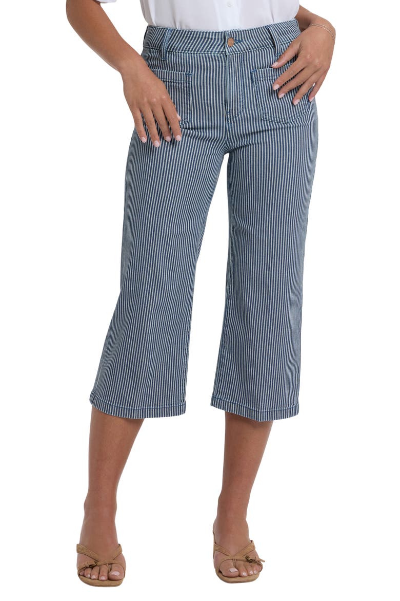 Coco High Waist Crop Wide Leg Jeans, Main, color, MALAGA STRIPE