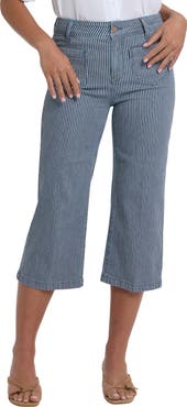 NYDJ Coco High Waist Crop Wide Leg Jeans