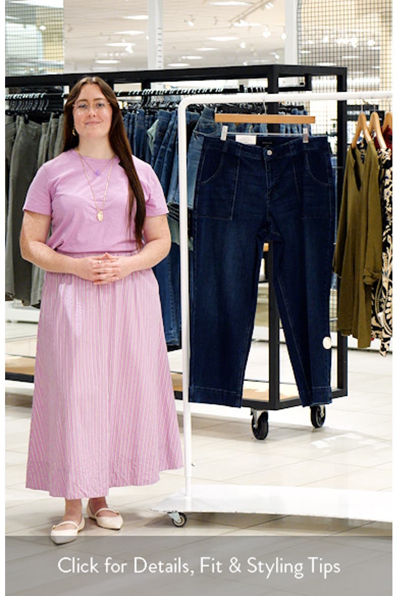 Insider High Waist Cropped Straight Leg Jeans video