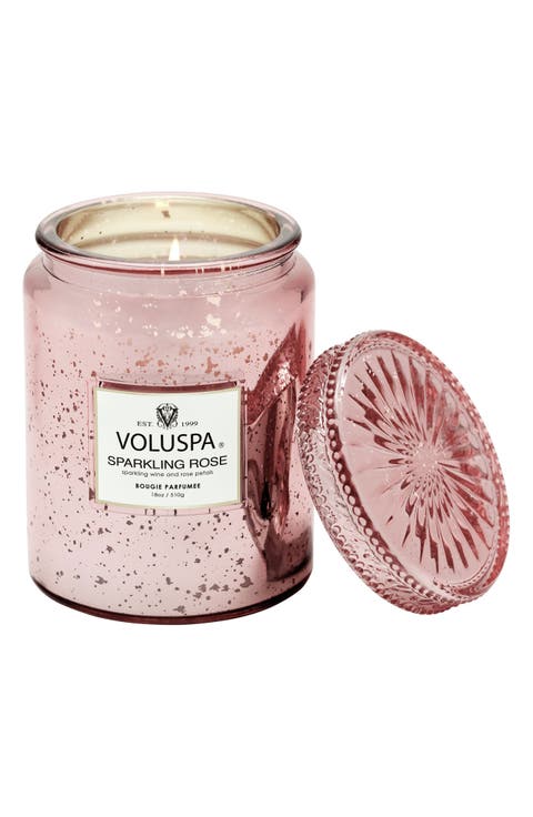 Sparkling Rose Large Jar Candle