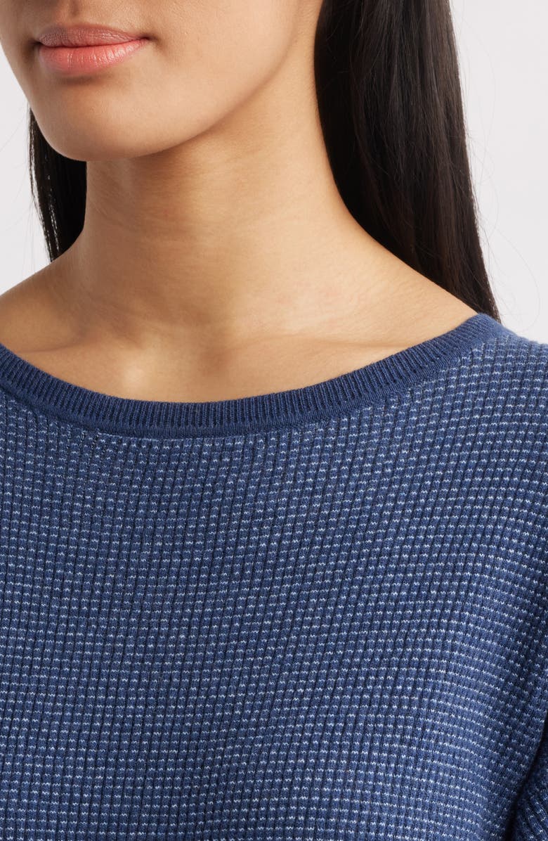 MARGARET O'LEARY Jill Waffle Knit T-Shirt, Alternate, color,