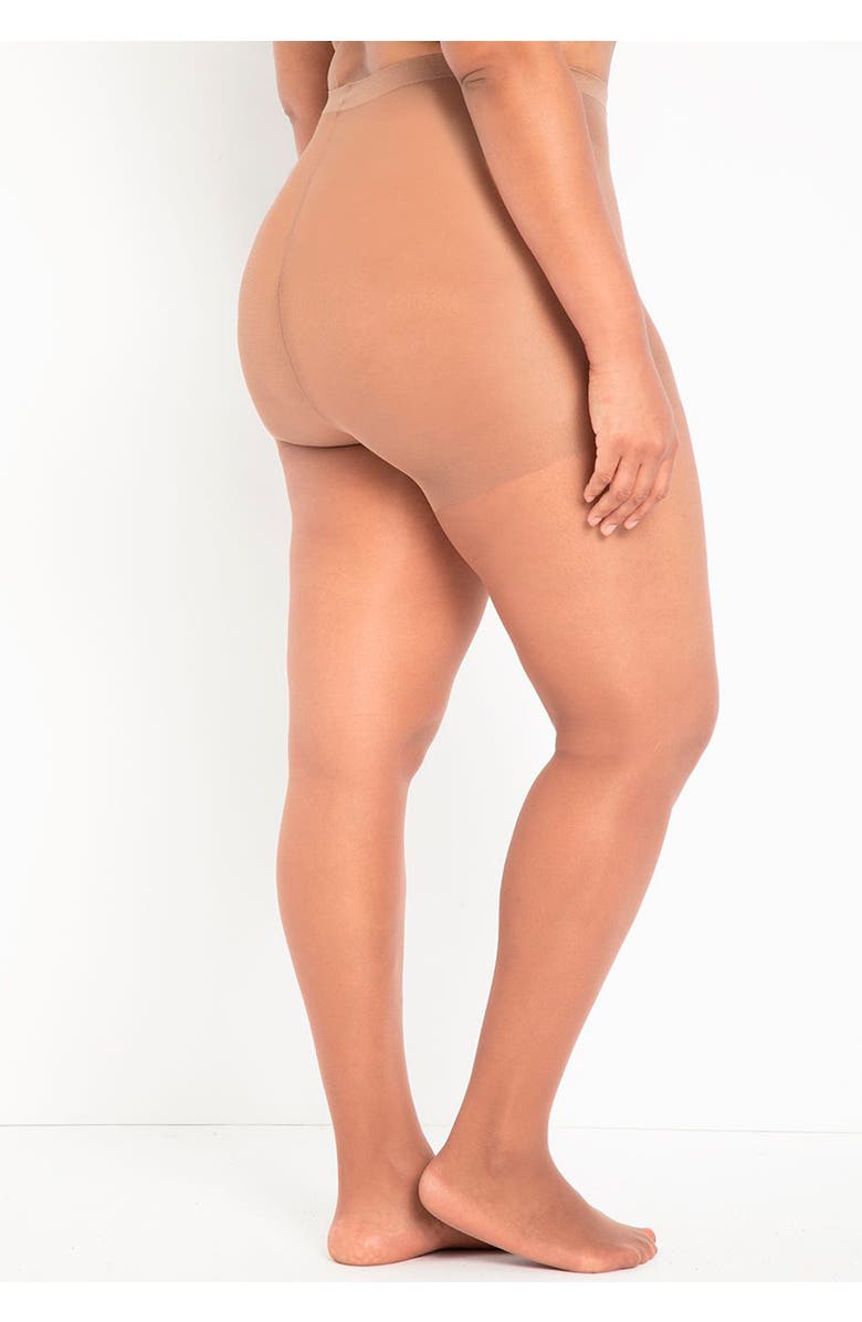 ELOQUII Sheer Tights, Alternate, color, Black