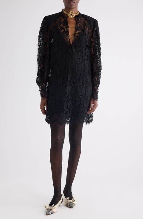 Long Sleeve Lace Minidress