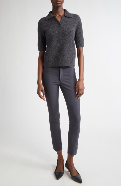 Vince Bouclé Short Sleeve Polo Sweater