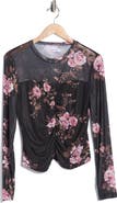 Ellen Tracy Sweetheart Mesh Top