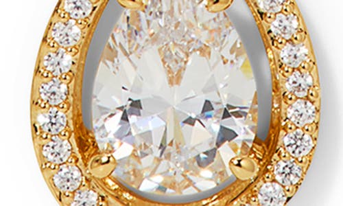 Nadri Radiant Pear Cubic Zirconia Y-necklace In Gold