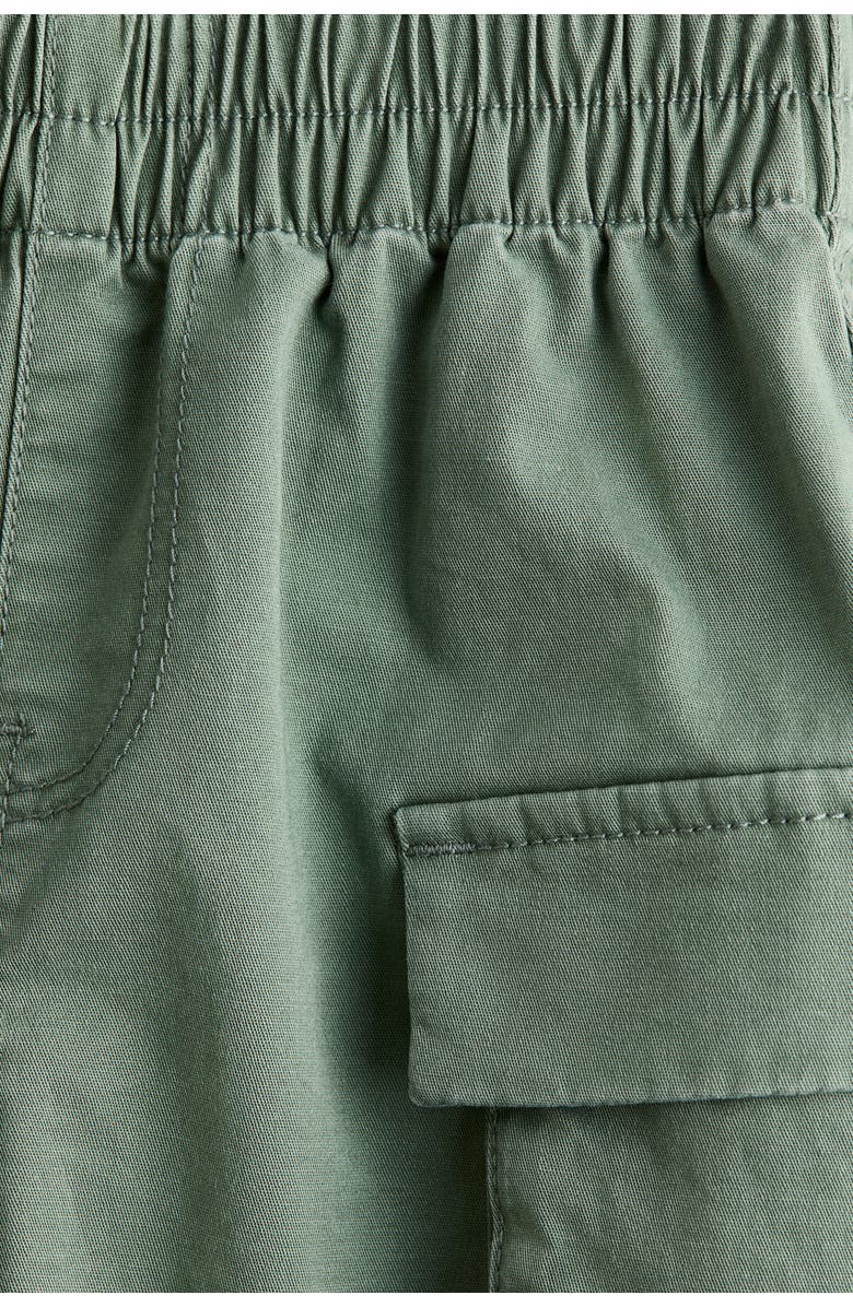 H&M Cotton Cargo Trousers, Alternate, color, Khaki Green