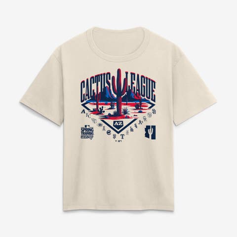 Women's Fanatics Cream 2026 Spring Training Cactus League Relaxed Hip Legacy T-Shirt