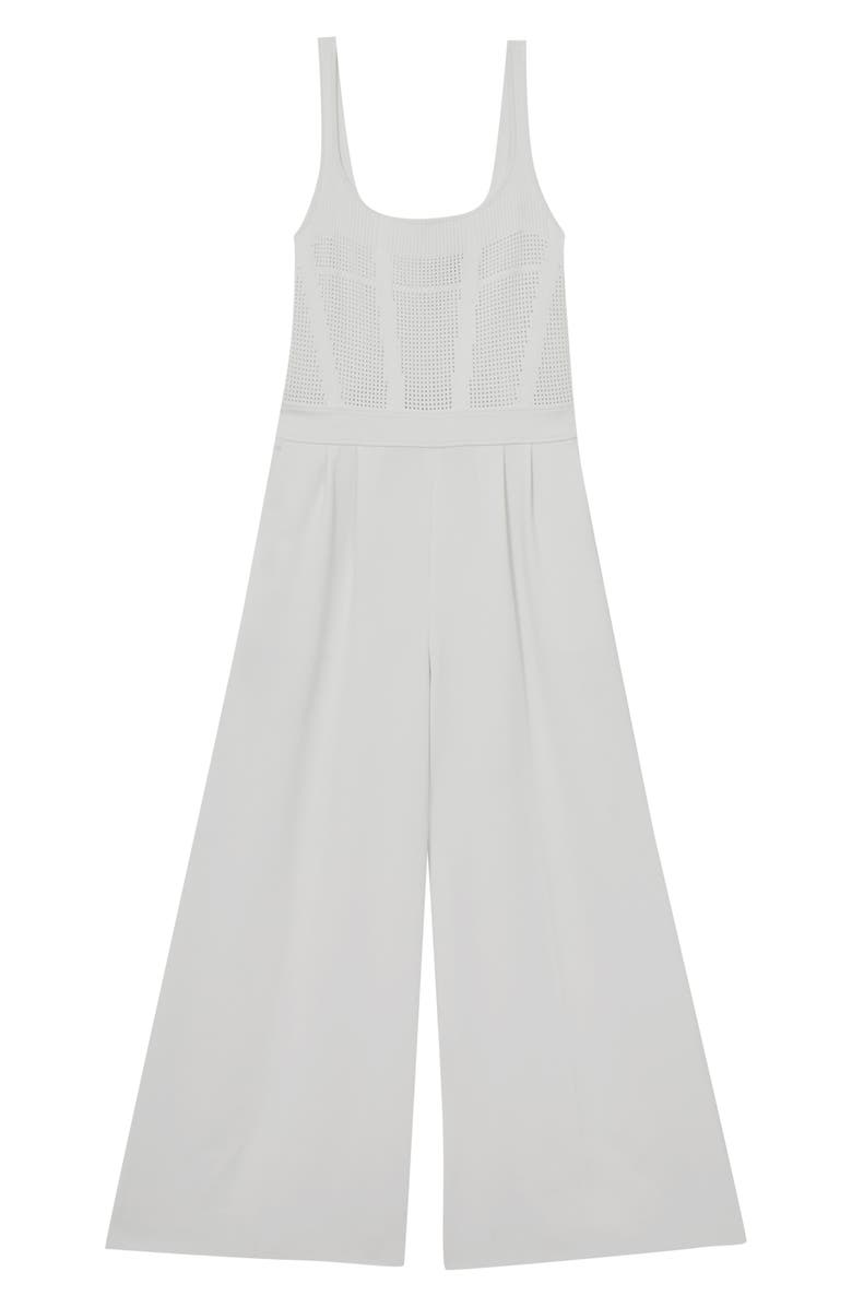 Reiss Carla Sleeveless Wide Leg Jumpsuit, Alternate, color, Ivory