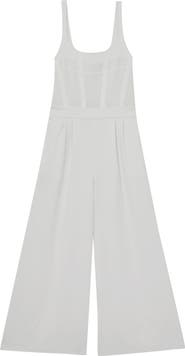 Reiss Carla Sleeveless Wide Leg Jumpsuit