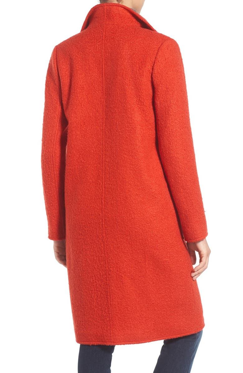 Bernardo Textured Long Coat, Alternate, color,